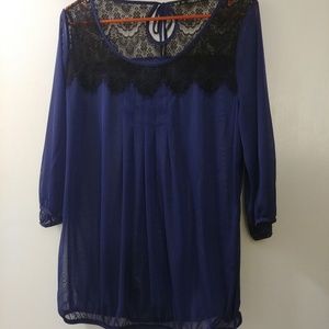 Maurices Sheer Top with Lace